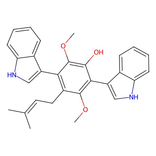 2D Structure of Ochrindole A