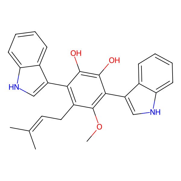 2D Structure of Ochrindole C