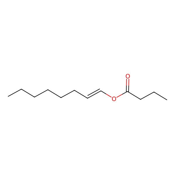 2D Structure of Oct-1-EN-1-YL butanoate 2D Structure of Oct-1-EN-1-YL butanoate