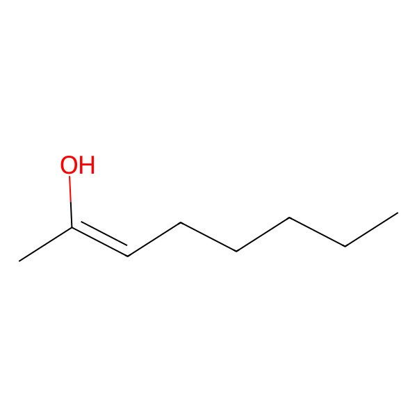 2D Structure of Oct-2-en-2-ol