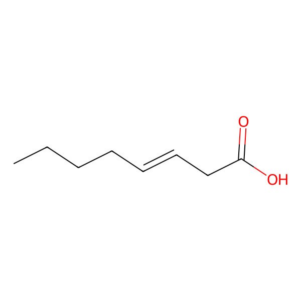 2D Structure of Oct-3-enoic acid