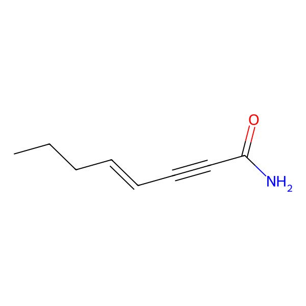 2D Structure of Oct-4-en-2-ynamide