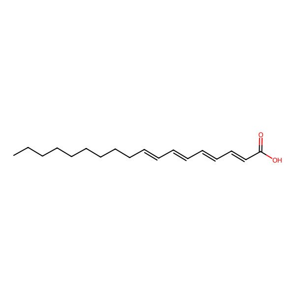 2D Structure of Octadeca-2,4,6,8-tetraenoic acid