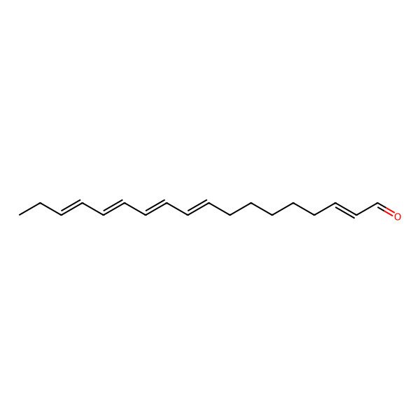 2D Structure of Octadeca-2,9,11,13,15-pentaenal 2D Structure of Octadeca-2,9,11,13,15-pentaenal