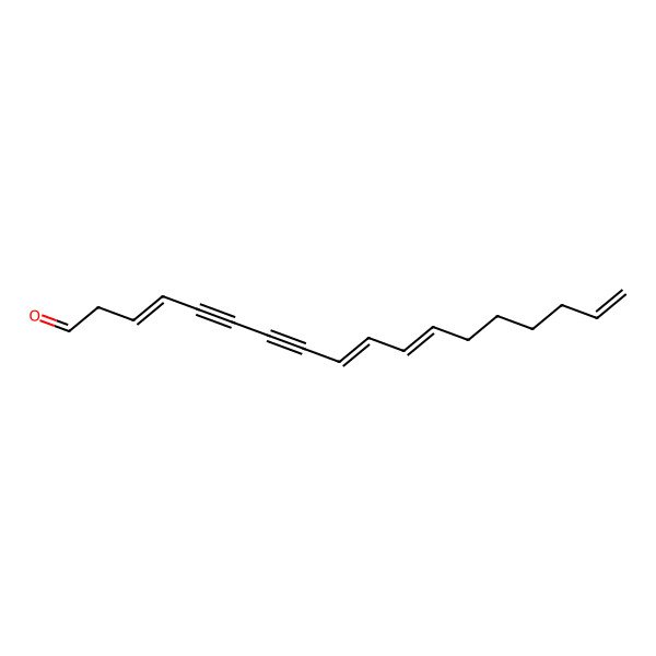 2D Structure of Octadeca-3,9,11,17-tetraen-5,7-diynal 2D Structure of Octadeca-3,9,11,17-tetraen-5,7-diynal