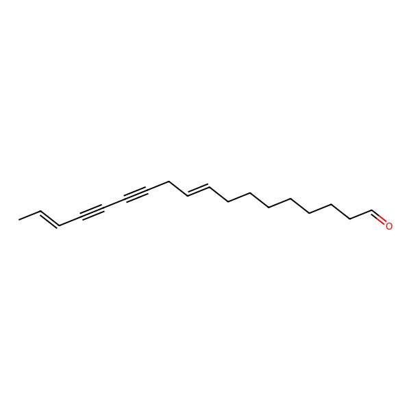 2D Structure of Octadeca-9,16-dien-12,14-diynal