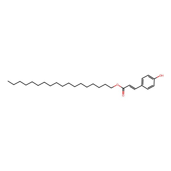 2D Structure of octadecyl (Z)-3-(4-hydroxyphenyl)prop-2-enoate