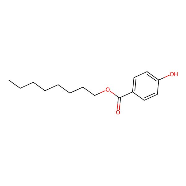 2D Structure of Octyl 4-hydroxybenzoate