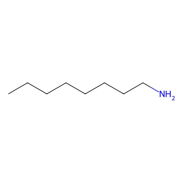2D Structure of Octylamine