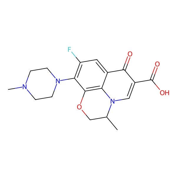 2D Structure of Ofloxacin