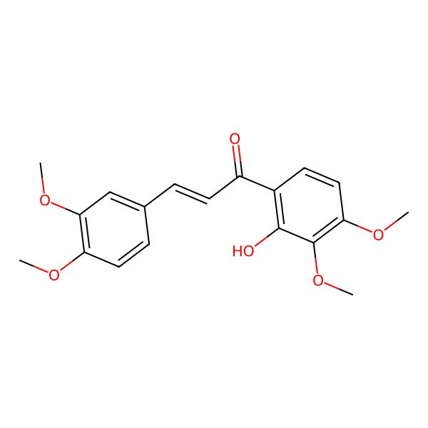 2D Structure of Okanin 3,4,3',4'-tetramethyl ether