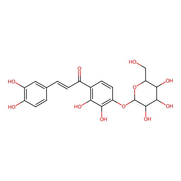 2D Structure of Okanin-4'-O-glucoside
