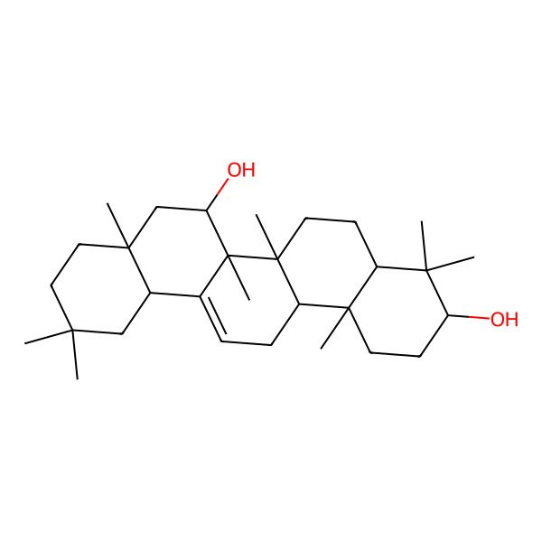 2D Structure of Olean-12-en-3beta,15alpha-diol