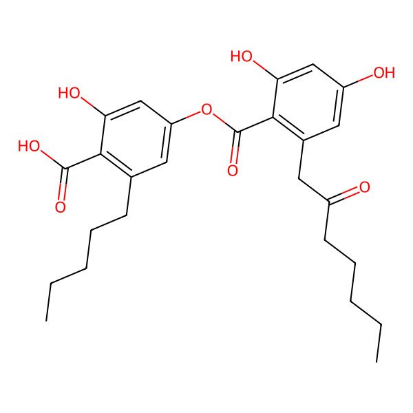 2D Structure of Olivetoric acid