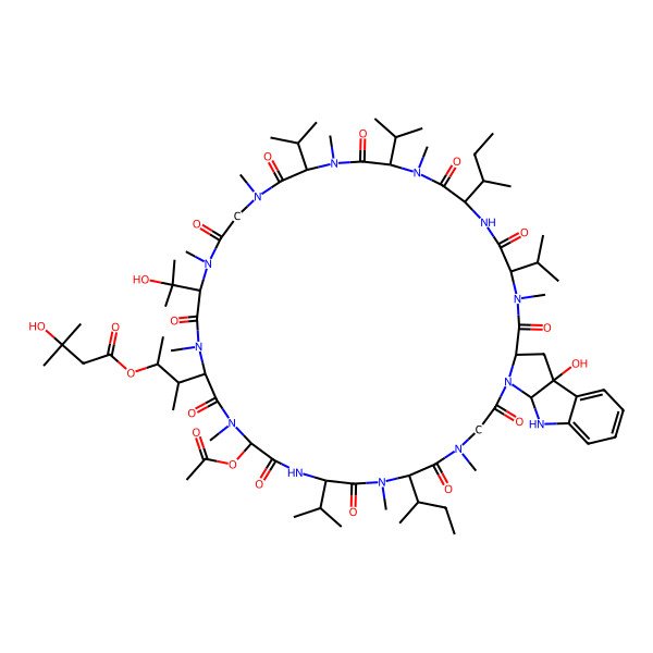 2D Structure of Omphalotin C