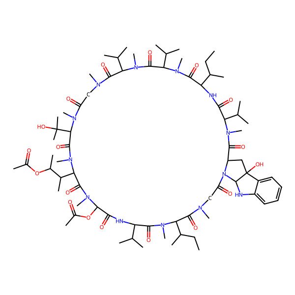 2D Structure of Omphalotin D