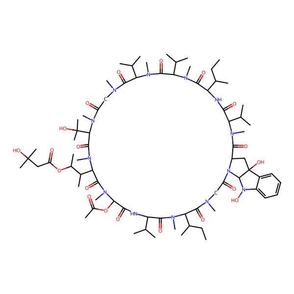 2D Structure of Omphalotin I