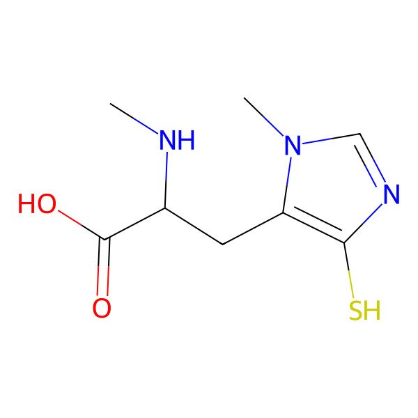2D Structure of Ovothiol B