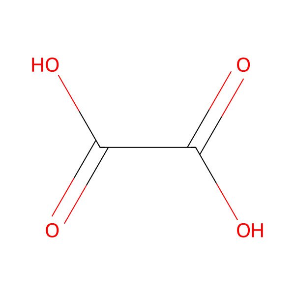 2D Structure of Oxalic Acid