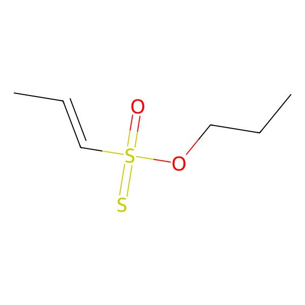 2D Structure of Oxo-prop-1-enyl-propoxy-sulfanylidene-lambda6-sulfane