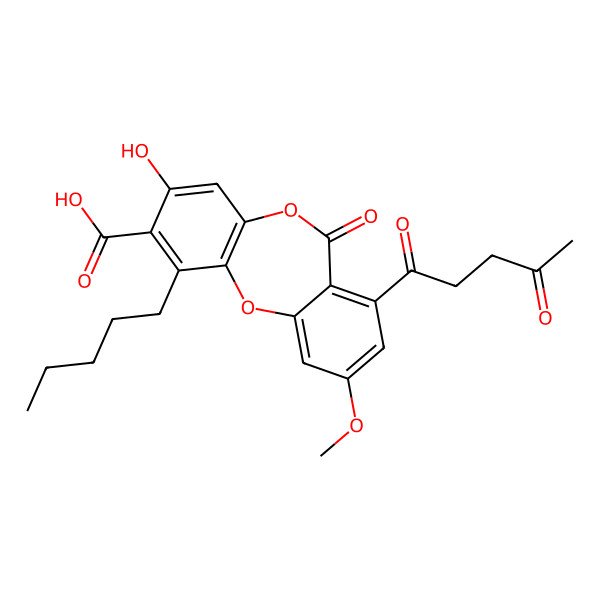 2D Structure of Oxolobaric acid