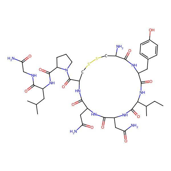 2D Structure of Oxytocin, 4-L-asparagine-