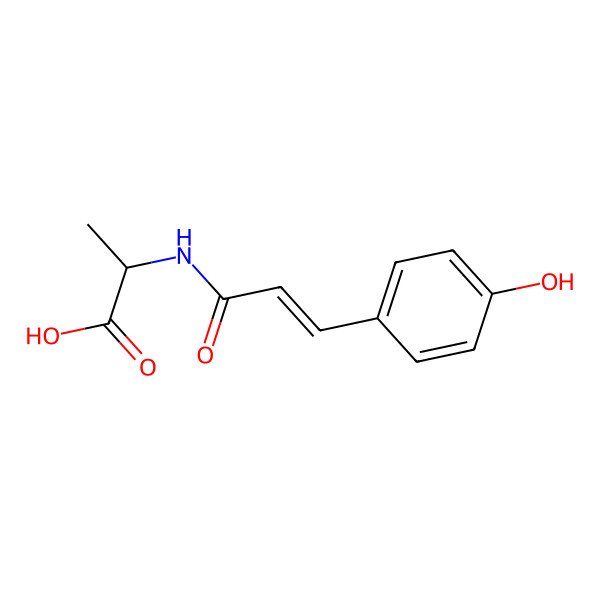 2D Structure of p-Coumaroyl-d-alanine