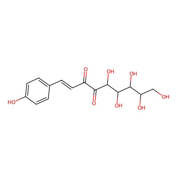 2D Structure of p-Coumaroyl-D-glucose