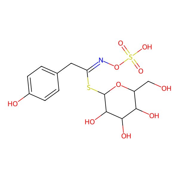 2D Structure of p-Hydroxybenzyl glucosinolate 2D Structure of p-Hydroxybenzyl glucosinolate