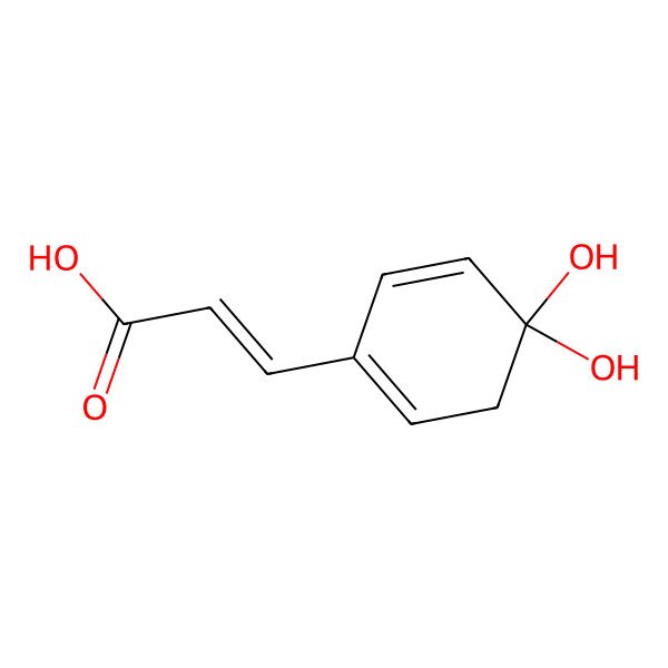 2D Structure of p-Hydroxycoumaric acid 2D Structure of p-Hydroxycoumaric acid