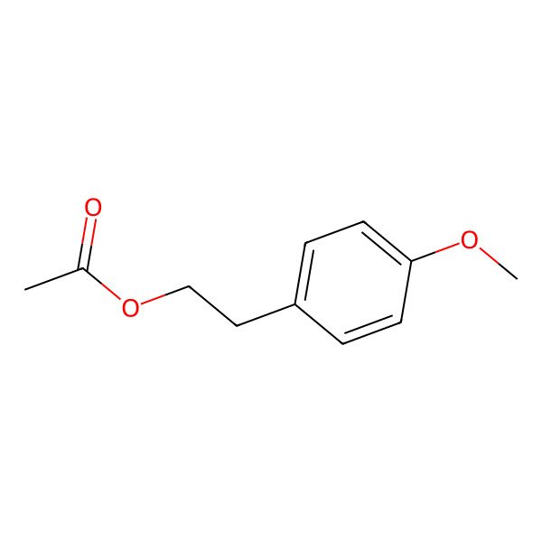 2D Structure of Benzeneethanol, 4-methoxy-, acetate