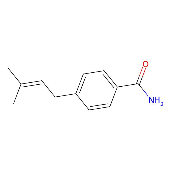 2D Structure of p-O-(3,3-dimethylallyl)benzamide