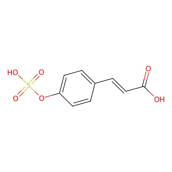 2D Structure of p-Sulfoxy-cinnamic acid 2D Structure of p-Sulfoxy-cinnamic acid