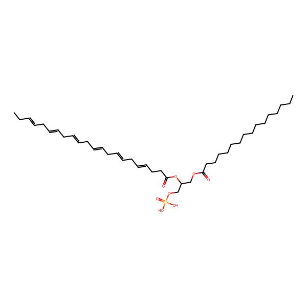 2D Structure of PA(16:0/22:6(4Z,7Z,10Z,13Z,16Z,19Z))