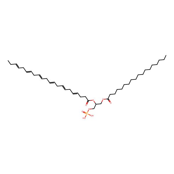 2D Structure of PA(18:0/22:6(4Z,7Z,10Z,13Z,16Z,19Z))