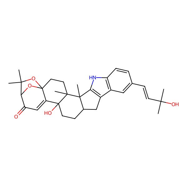 2D Structure of Paspalitrem B