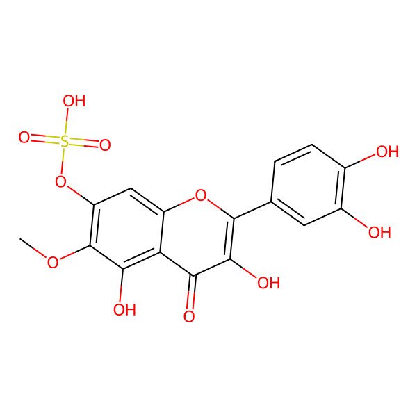 2D Structure of Patuletin 7-O-sulfate