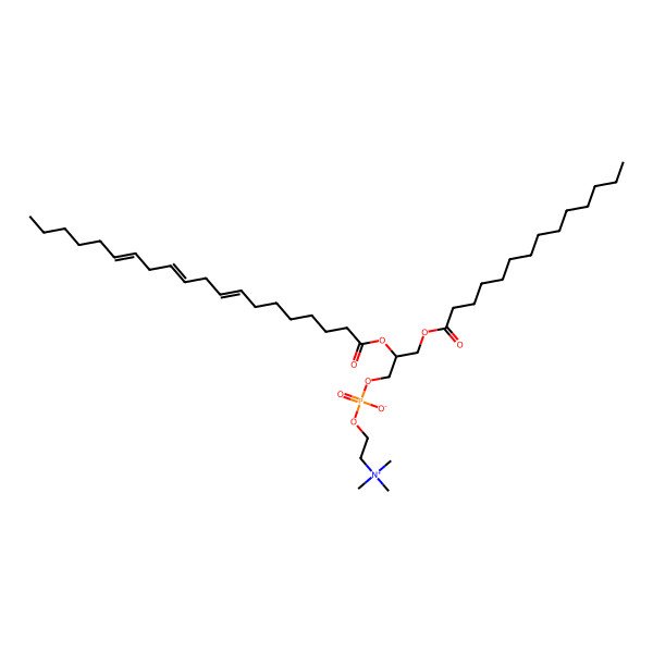 2D Structure of PC(14:0/20:3(8Z,11Z,14Z))