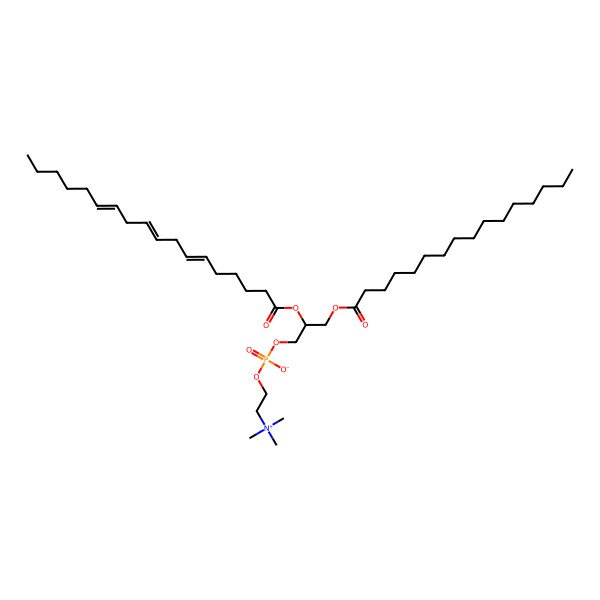 2D Structure of PC(16:0/18:3(6Z,9Z,12Z))