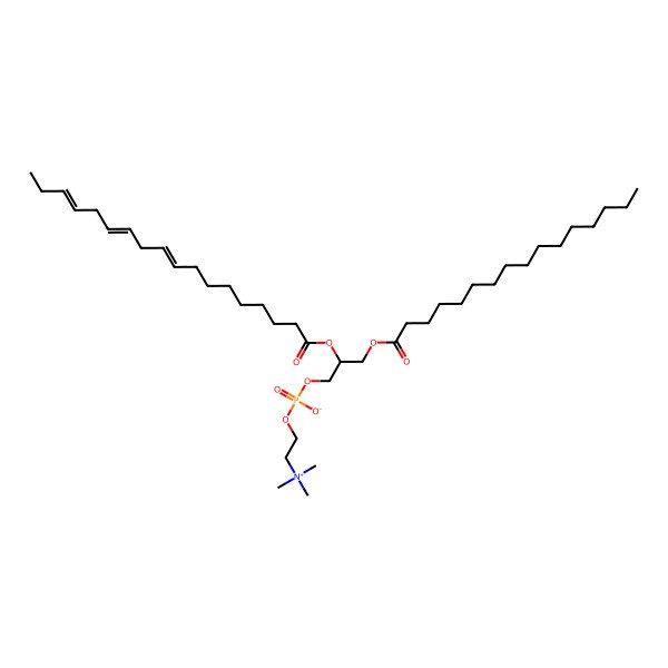 2D Structure of PC(16:0/18:3(9Z,12Z,15Z))