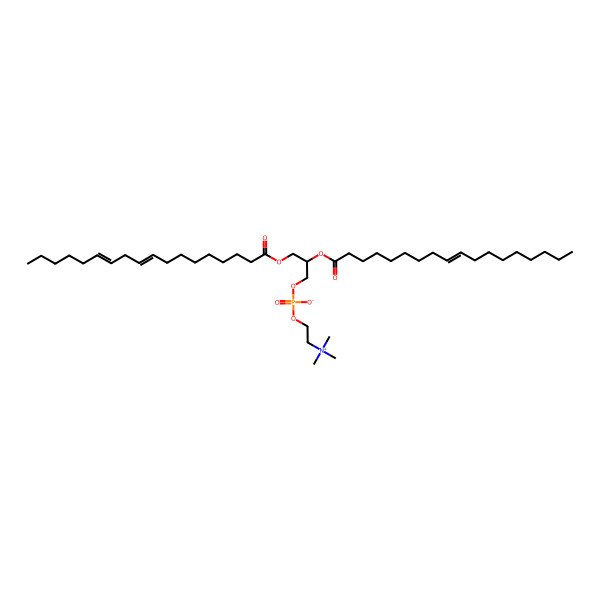2D Structure of PC(18:2(9Z,12Z)/18:1(9Z))