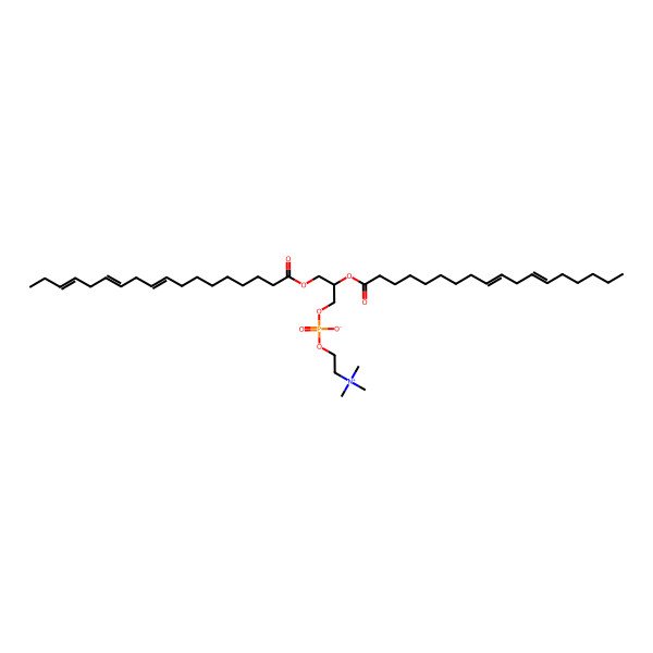 2D Structure of PC(18:3(9Z,12Z,15Z)/18:2(9Z,12Z))
