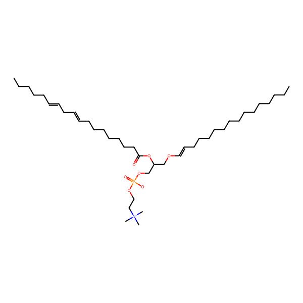 2D Structure of PC(P-16:0/18:2(9Z,12Z))