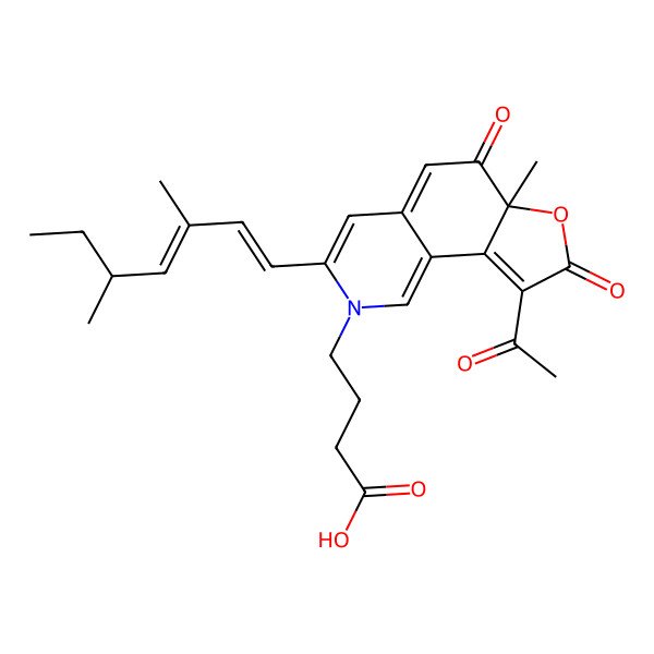 2D Structure of Peniazaphilone B
