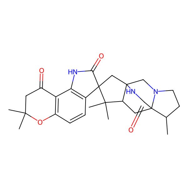 2D Structure of Peniciherquamide A