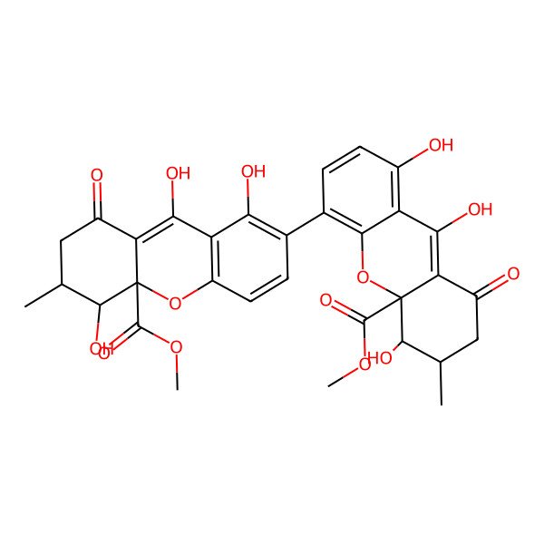 2D Structure of Penicillixanthone B