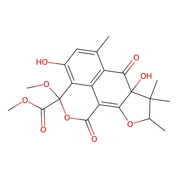 2D Structure of Peniciphenalenin C