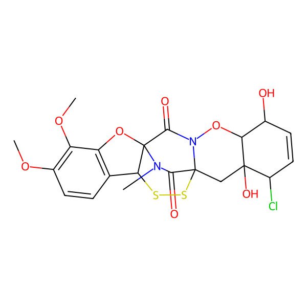 2D Structure of Penicisulfuranol A