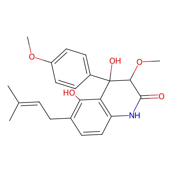 2D Structure of Peniprequinolone