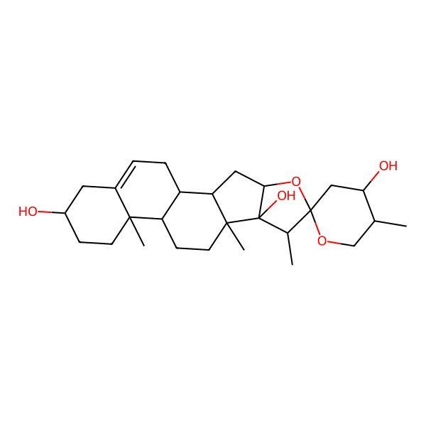 2D Structure of Pennogenin, 24-hydroxy-